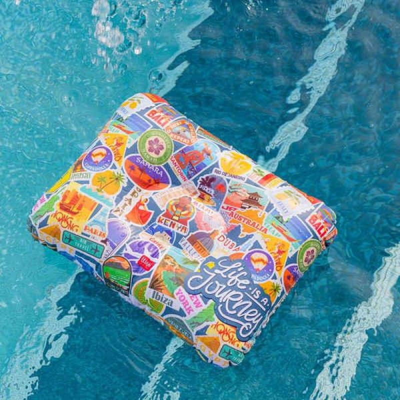 Legami Inflatable Pillow - Travel - Stickers