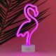 Legami Neon-Effect LED Lamp Its a Sign Flamingo
