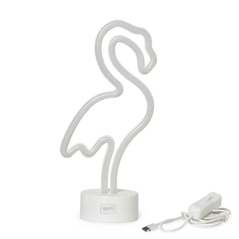 Legami Neon-Effect LED Lamp Its a Sign Flamingo