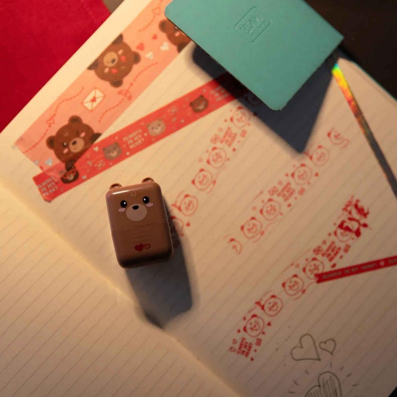 Legami Deco Roller Stamp - Teddy Bear  Brown