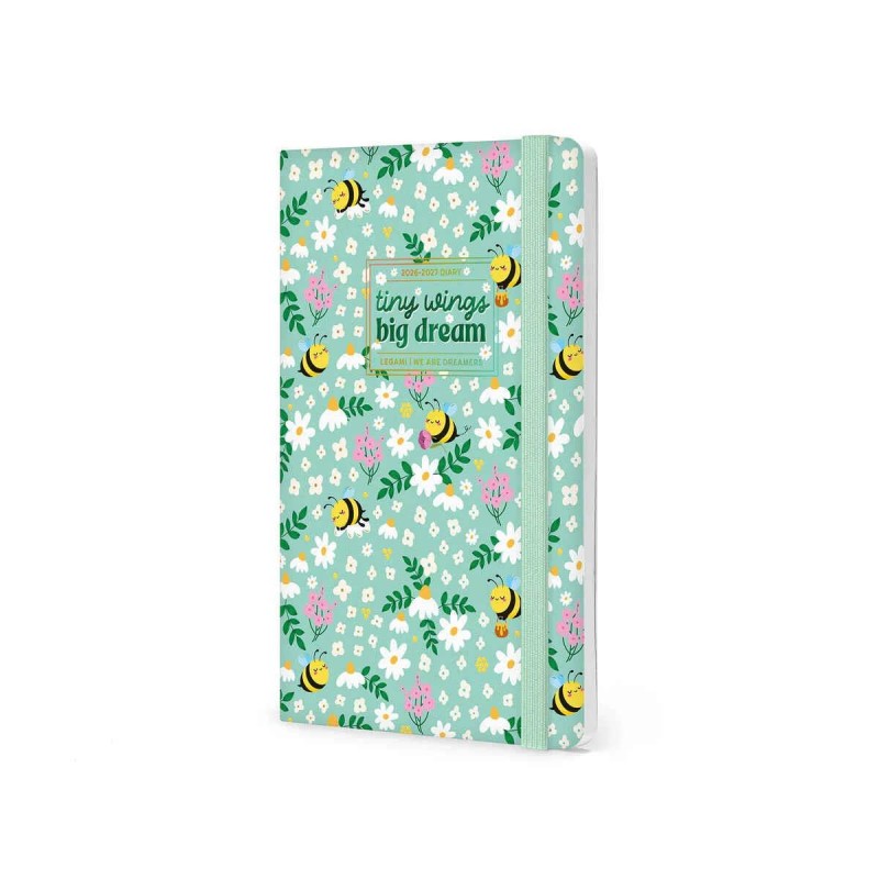 Legami 16-Month Diary 2027 - Bee - Green - Medium - Weekly