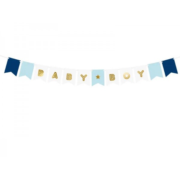 Διακοσμητική γιρλάντα Baby Boy 15x160cm Διακοσμητική γιρλάντα Baby Boy 15x160cm