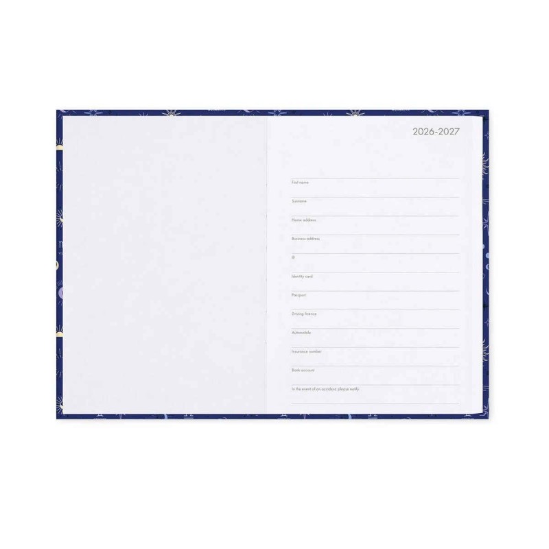 Legami 16-Month Diary 2027 - Celestial - Medium - Daily