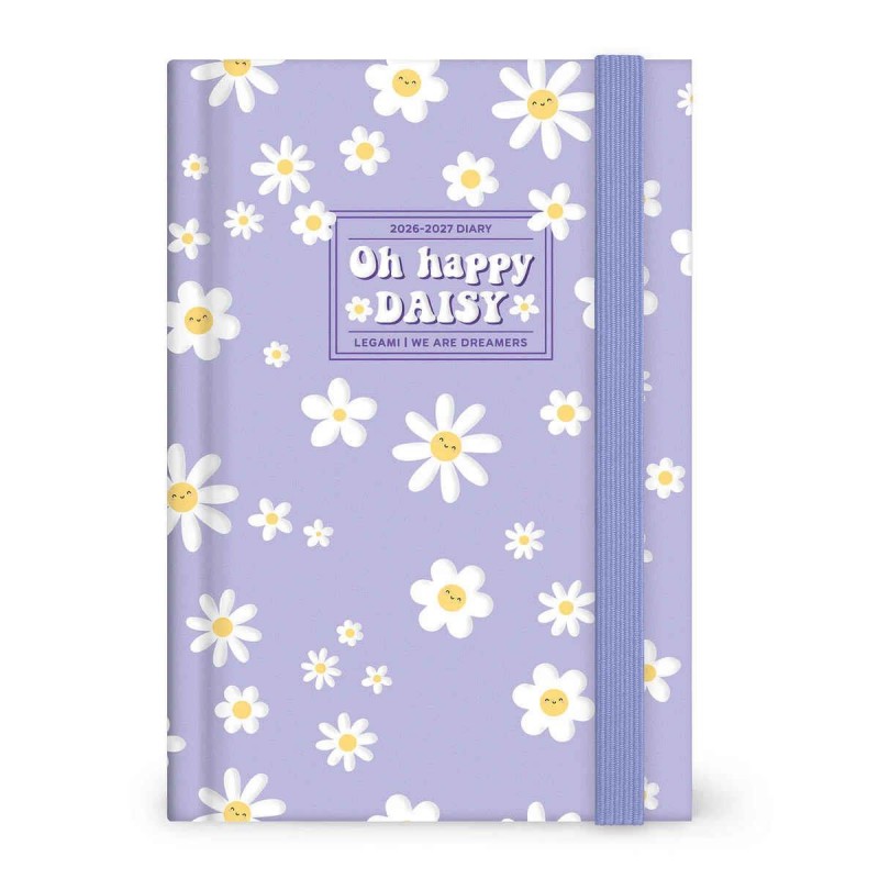 Legami 16-Month Diary 2027 - Daisy - Lilac - Medium - Daily