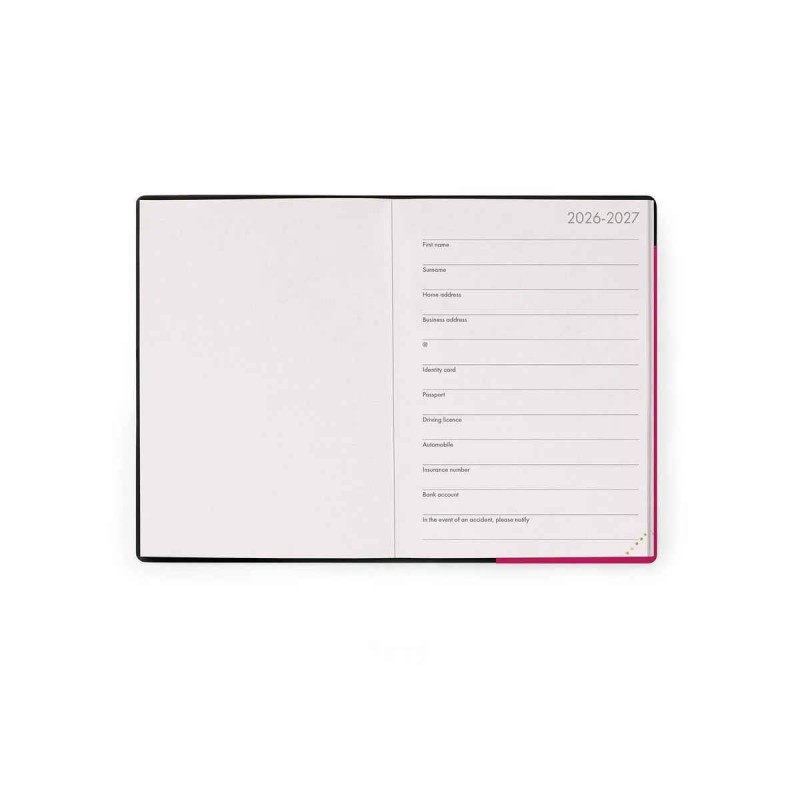 Legami 16-Month Diary 2027 - Raspberry Jam - Small - Weekly With Notebook