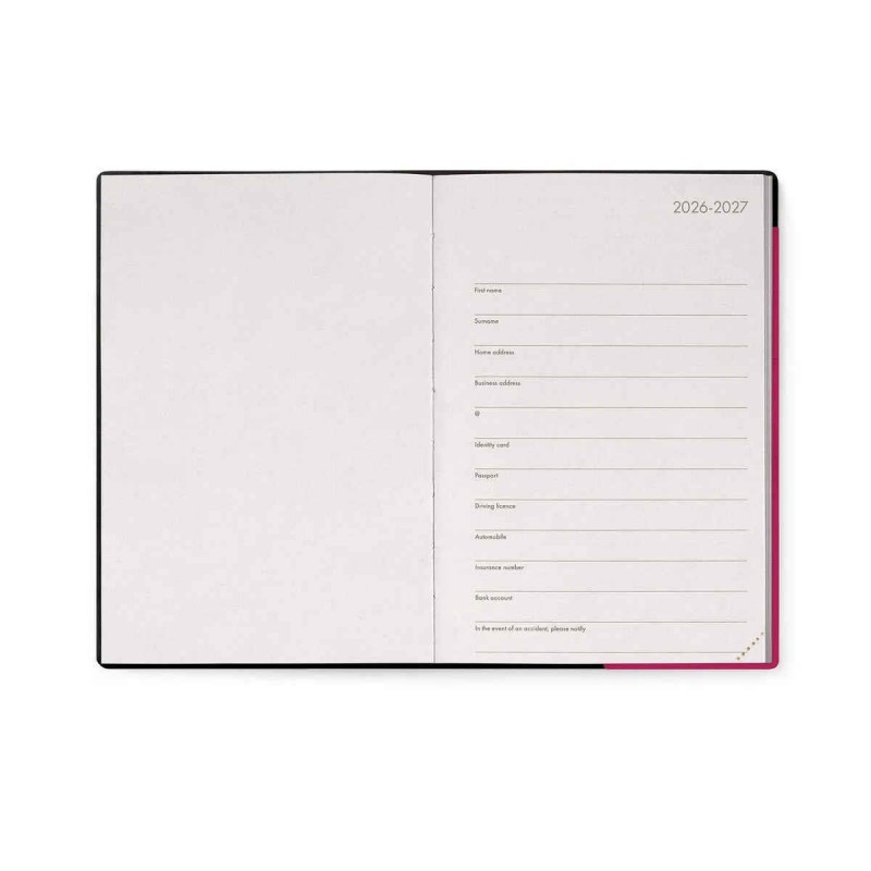 Legami 16-Month Diary 2027 - Raspberry Jam - Medium - Daily