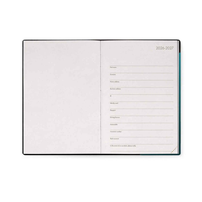 Legami 16-Month Diary 2027 - Deep Teal - Medium - Daily