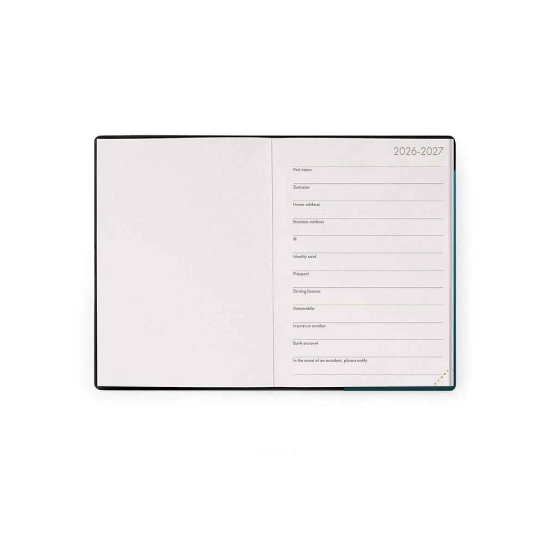 Legami 16-Month Diary 2027 - Deep Teal - Small - Daily