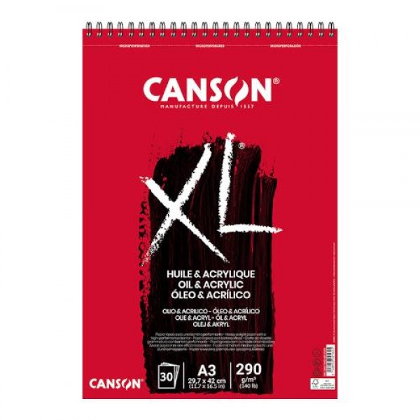 Canson Μπλοκ XL Acrylic A3 300gr 30φ Canson Μπλοκ XL Acrylic A3 300gr 30φ
