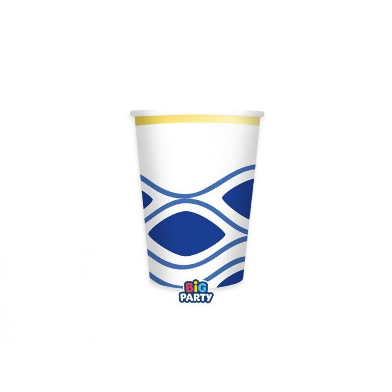 Ποτήρια Χάρτινα 250ml Santorini 6τεμ