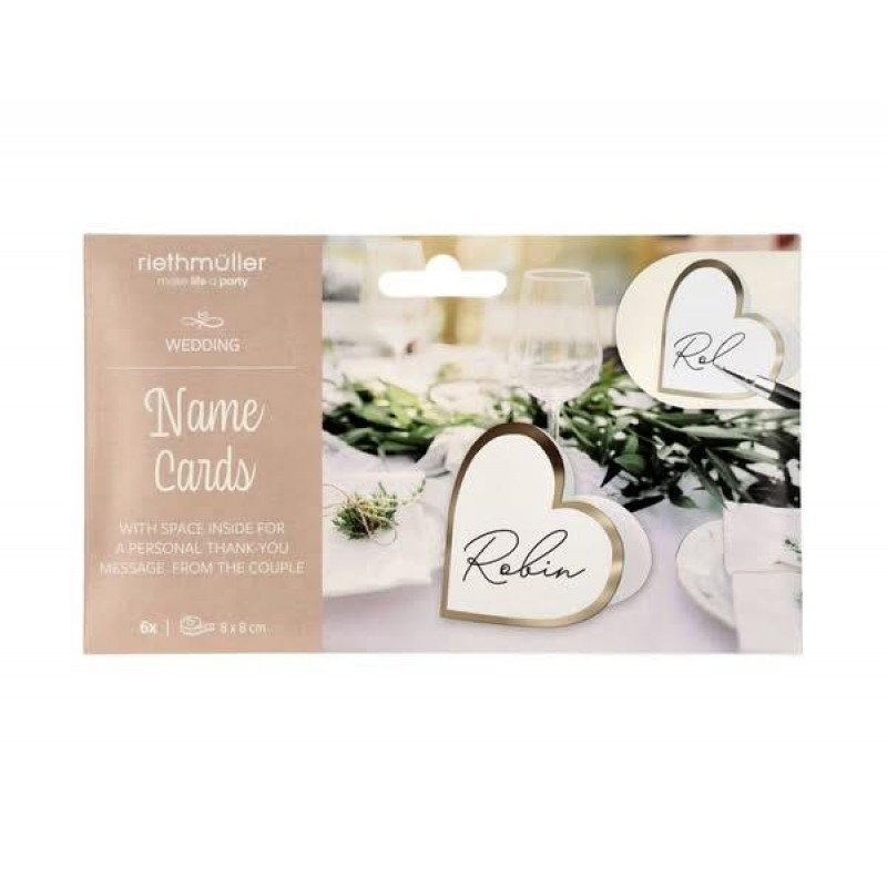 Place Cards - Wedding 6τεμ