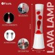 Fisura Lava Lamp Tower Red White Base