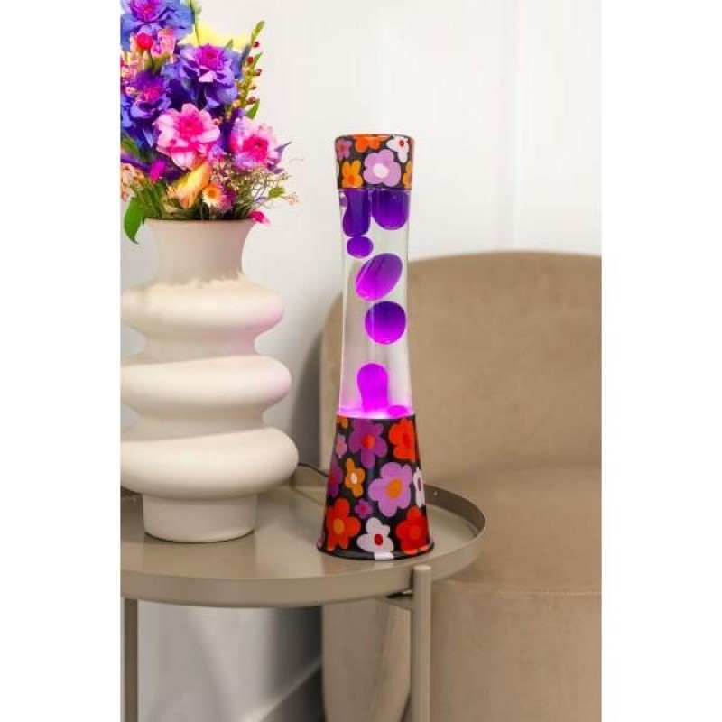Fisura Lava Lamp Tower Vintage Flowers