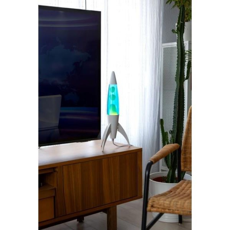 Fisura Lava Lamp Rocket Blue