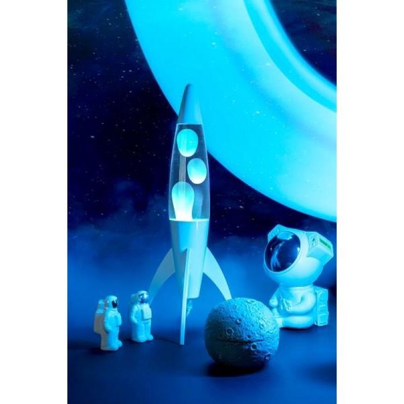 Fisura Lava Lamp Rocket Blue