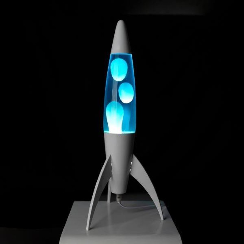 Fisura Lava Lamp Rocket Blue