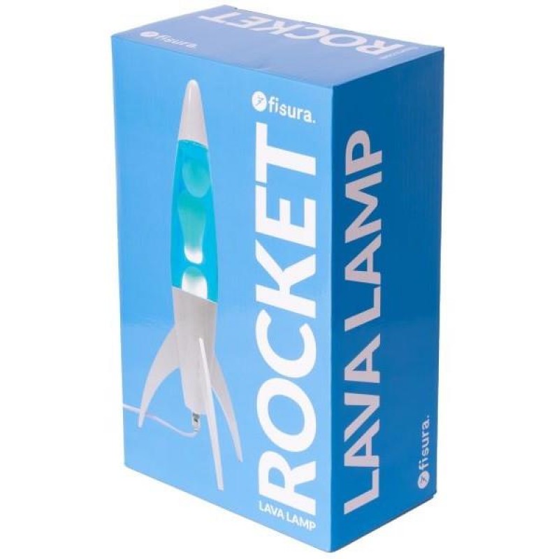 Fisura Lava Lamp Rocket Blue