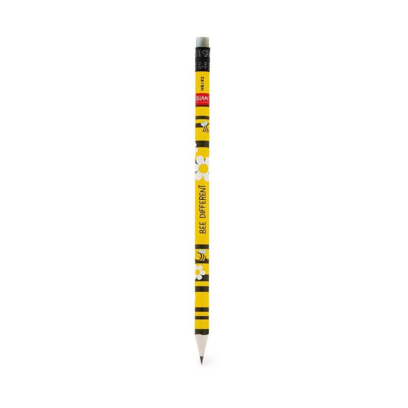 Legami Recycled Paper Pencil - I Used to be a Newspaper - Bee Legami Recycled Paper Pencil - I Used to be a Newspaper - Bee