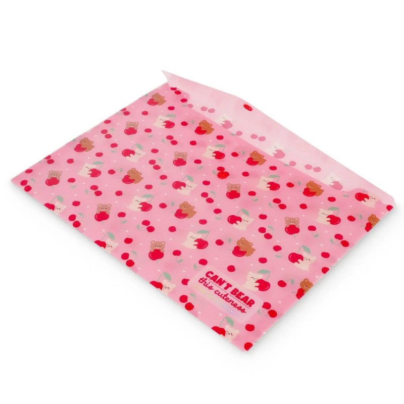 Legami Πλαστικός Φάκελος με Κουμπί A4 - Teddy Bear Cherry Pink