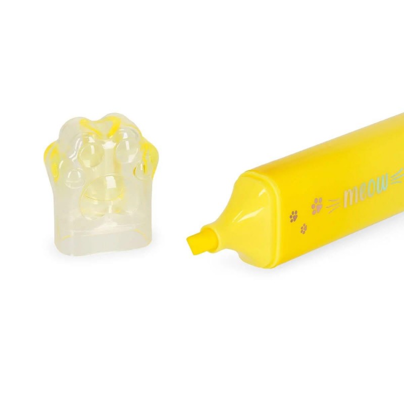 Legami Meow Highlighter - Yellow