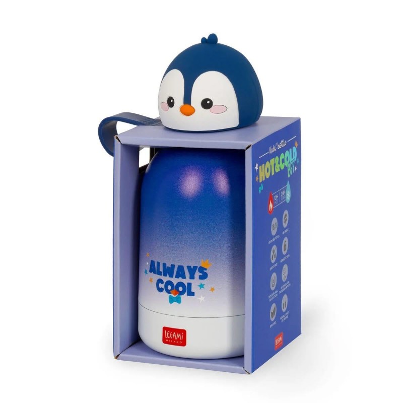 Legami Μεταλλικό Μπουκάλι Θερμός 310ml - Penguin