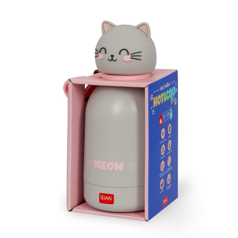 Legami Μεταλλικό Μπουκάλι Θερμός 310ml - Kitty