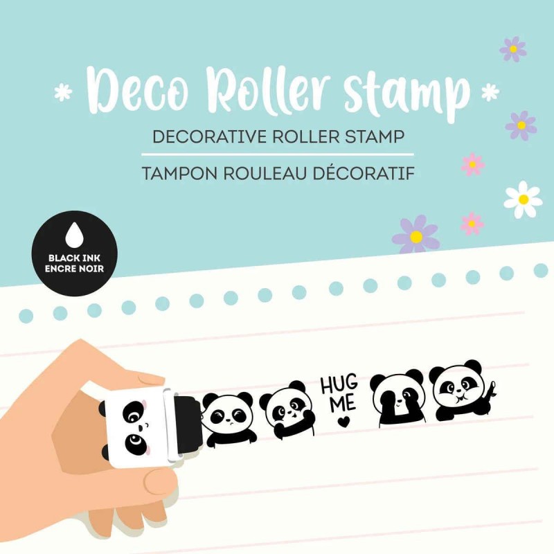 Legami Decorative Roller Stamp Panda - Black Ink Legami Decorative Roller Stamp Panda - Black Ink