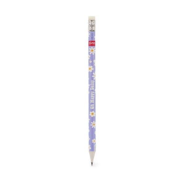Legami Recycled Paper Pencil - I Used to be a Newspaper - Daisy Legami Recycled Paper Pencil - I Used to be a Newspaper - Daisy