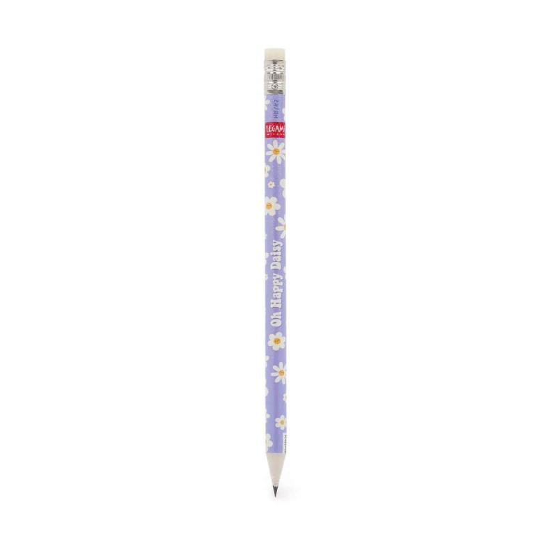 Legami Recycled Paper Pencil - I Used to be a Newspaper - Daisy Legami Recycled Paper Pencil - I Used to be a Newspaper - Daisy