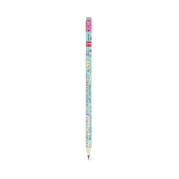 Legami Recycled Paper Pencil - I Used to be a Newspaper - Bubble Tea Cat Legami Recycled Paper Pencil - I Used to be a Newspaper - Bubble Tea Cat