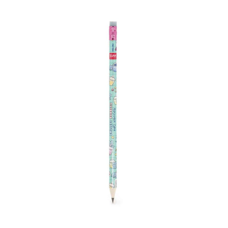 Legami Recycled Paper Pencil - I Used to be a Newspaper - Bubble Tea Cat Legami Recycled Paper Pencil - I Used to be a Newspaper - Bubble Tea Cat