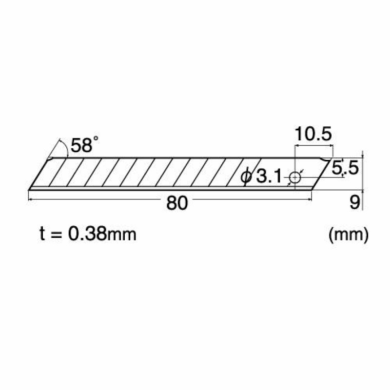 Ανταλλακτικές Λάμες για Κοπίδια BA-100/5τεμ