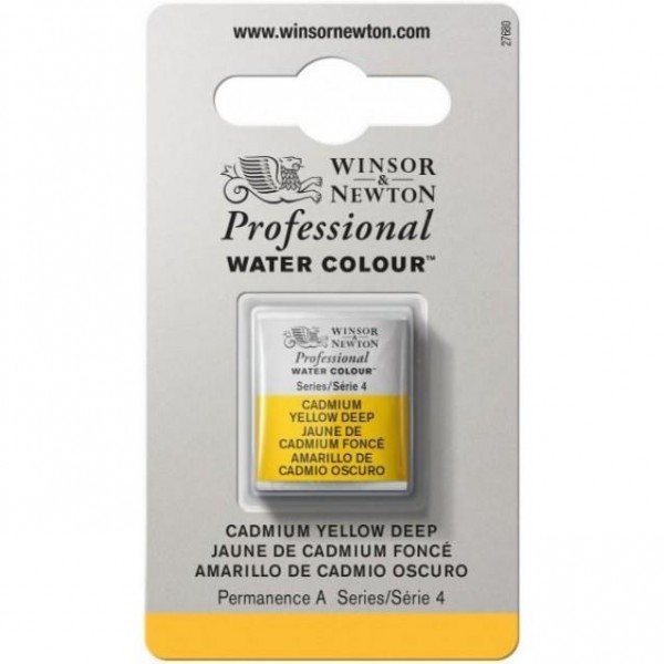 Winsor Newton Half Pan Ακουαρέλας Professional 111 Cadmium Yellow D Series 4