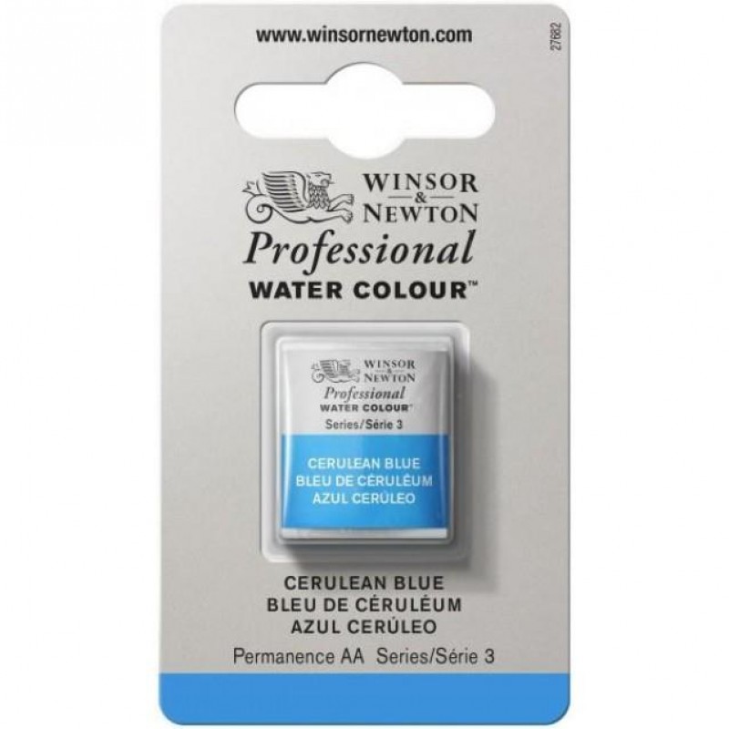 Winsor Newton Half Pan Ακουαρέλας Professional 137 Cerulean Blue Series 3 Winsor Newton Half Pan Ακουαρέλας Professional 137 Cerulean Blue Series 3