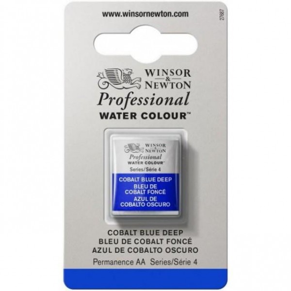 Winsor Newton Half Pan Ακουαρέλας Professional 180 Cobalt Blue Deep Series 4 Winsor Newton Half Pan Ακουαρέλας Professional 180 Cobalt Blue Deep Series 4