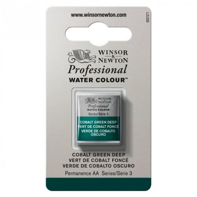 Winsor Newton Half Pan Ακουαρέλας Professional 185 Cobalt Green Deep Series 3