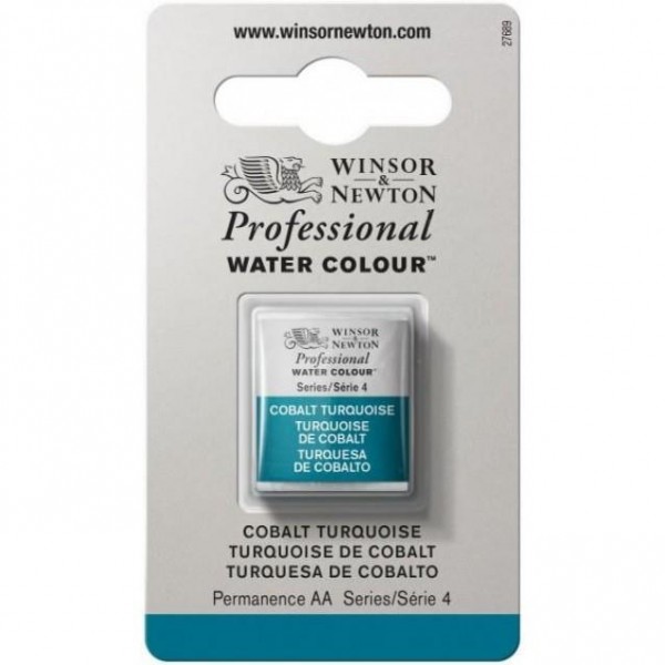 Winsor Newton Half Pan Ακουαρέλας Professional 190 Cobalt Turquoise Series 4 Winsor Newton Half Pan Ακουαρέλας Professional 190 Cobalt Turquoise Series 4