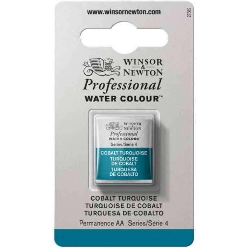 Winsor Newton Half Pan Ακουαρέλας Professional 190 Cobalt Turquoise Series 4 Winsor Newton Half Pan Ακουαρέλας Professional 190 Cobalt Turquoise Series 4