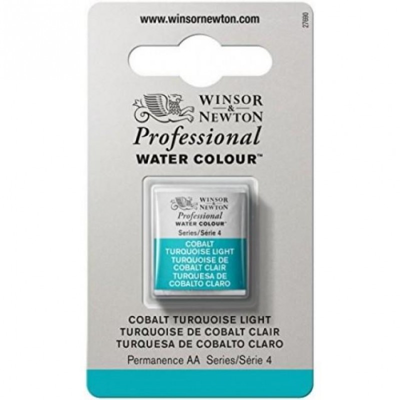 Winsor Newton Half Pan Ακουαρέλας Professional 191 Cobalt Turquoise Light Series 4 Winsor Newton Half Pan Ακουαρέλας Professional 191 Cobalt Turquoise Light Series 4