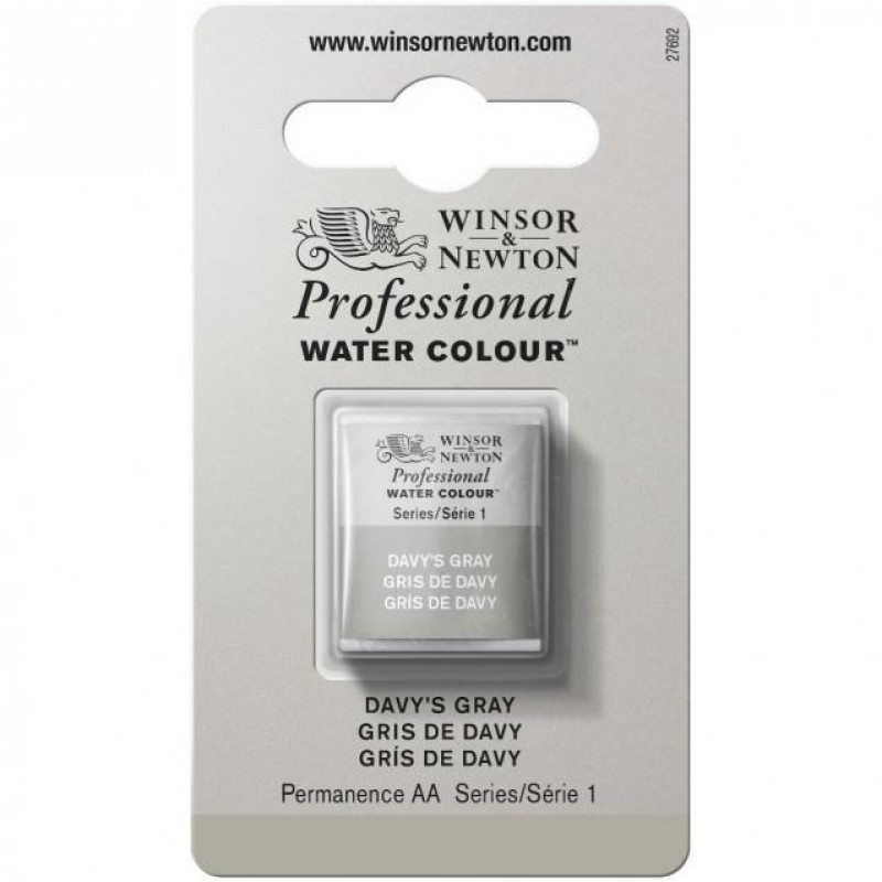 Winsor Newton Half Pan Ακουαρέλας Professional 217 Davys Grey