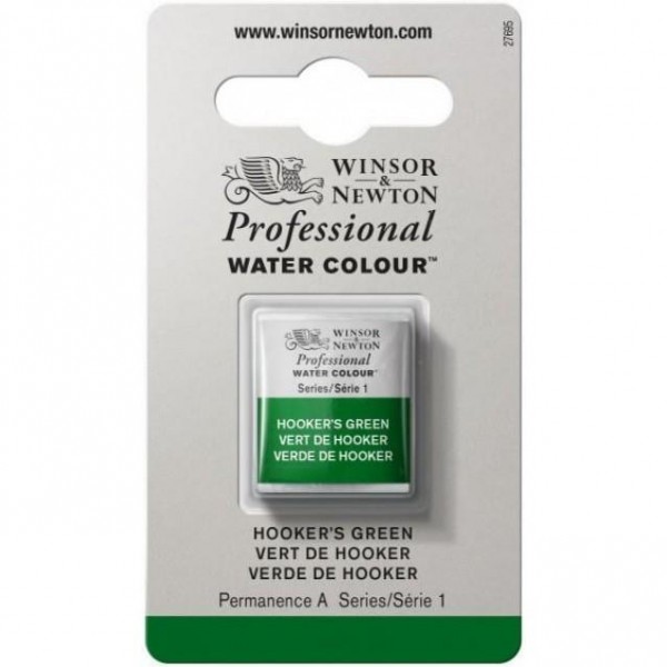 Winsor Newton Half Pan Ακουαρέλας Professional 311 Hookers Green Series 1