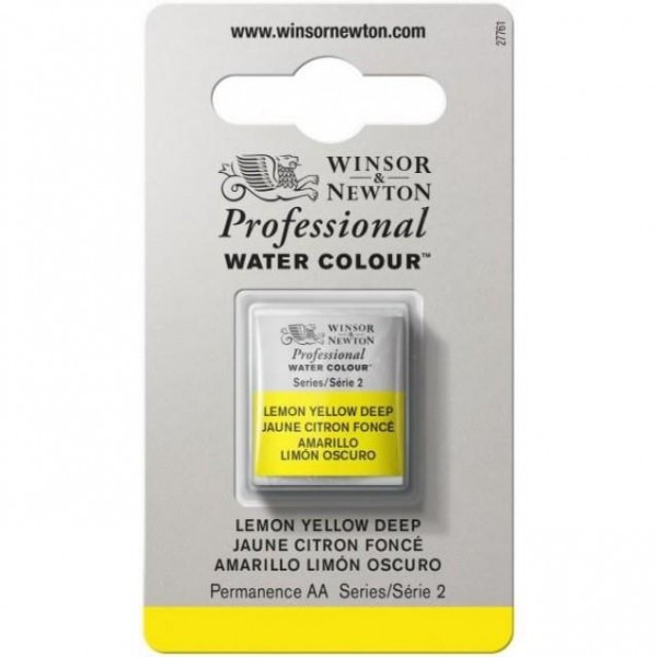 Winsor Newton Half Pan Ακουαρέλας Professional 348 Lemon Yellow Deep Series 2 Winsor Newton Half Pan Ακουαρέλας Professional 348 Lemon Yellow Deep Series 2