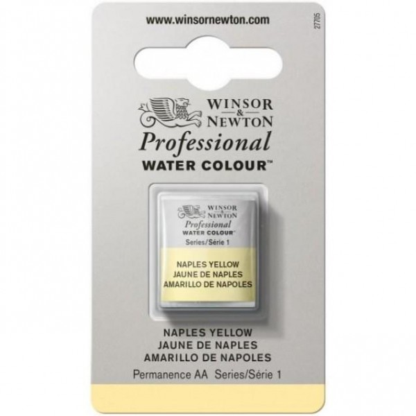Winsor Newton Half Pan Ακουαρέλας Professional 422 Naples Yellow Series 1