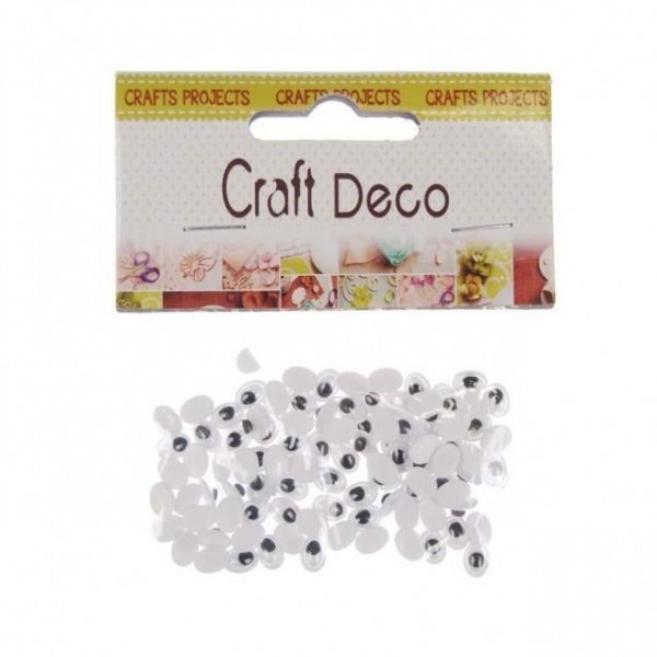 Ματάκια Αυτοκόλλητα Οβαλ 7x5mm 100τεμ