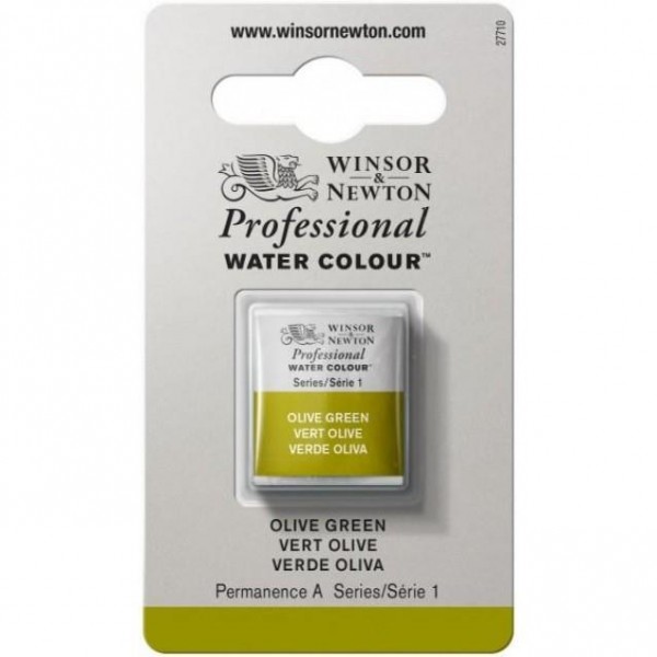 Winsor Newton Half Pan Ακουαρέλας Professional 447 Olive Green Series 1