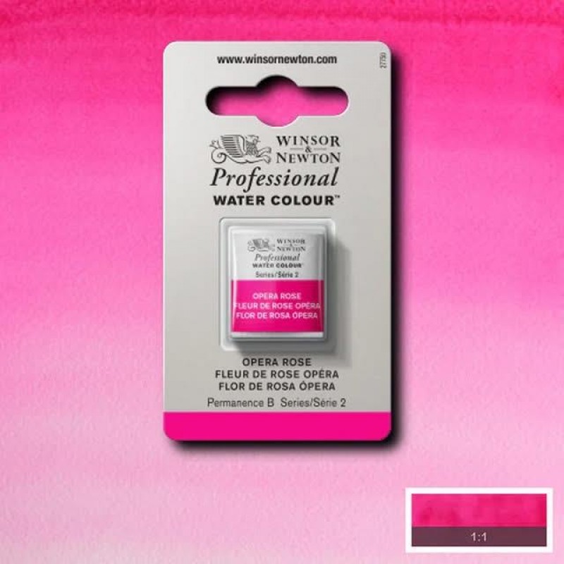 Winsor Newton Half Pan Ακουαρέλας Professional 448 Opera Rose Series 2