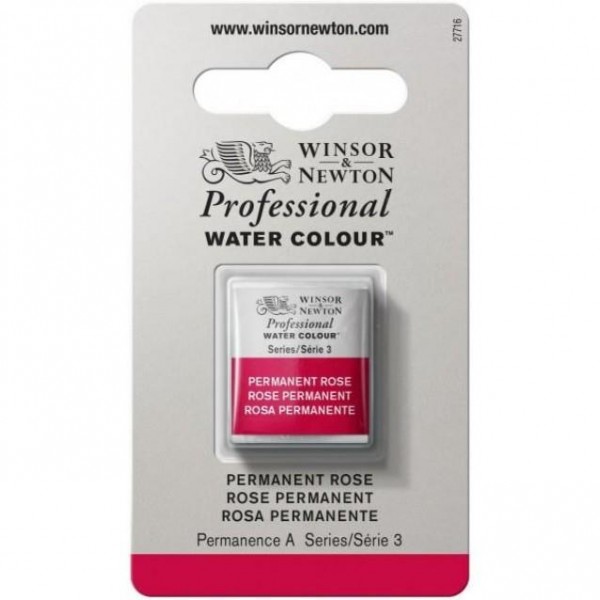 Winsor Newton Half Pan Ακουαρέλας Professional 502 Permanent Rose Series 3