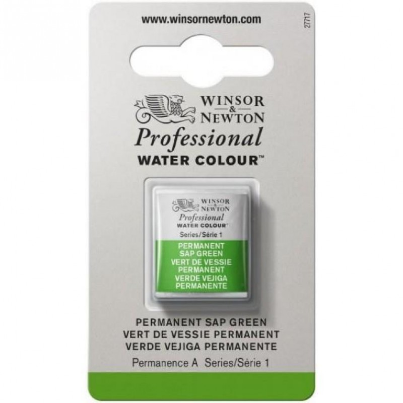 Winsor Newton Half Pan Ακουαρέλας Professional 503 Permanent Sap Green Series 1 Winsor Newton Half Pan Ακουαρέλας Professional 503 Permanent Sap Green Series 1