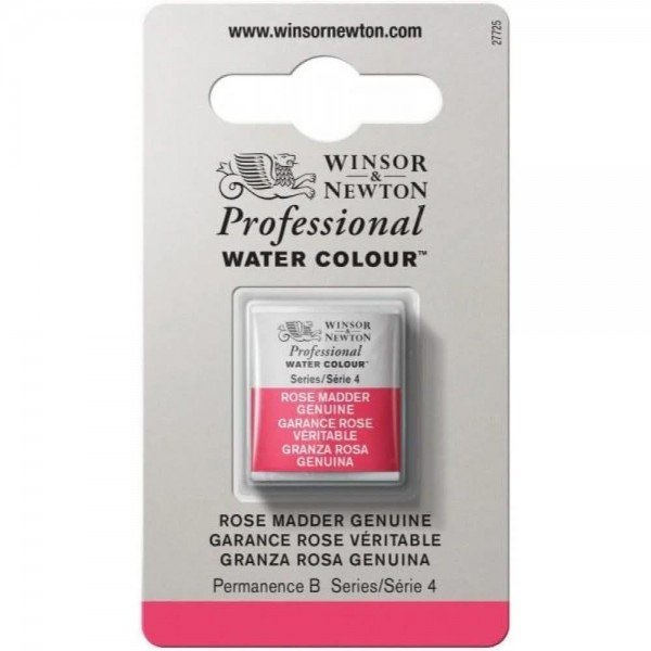 Winsor Newton Half Pan Ακουαρέλας Professional 587 Rose Madder Genuine Series 4