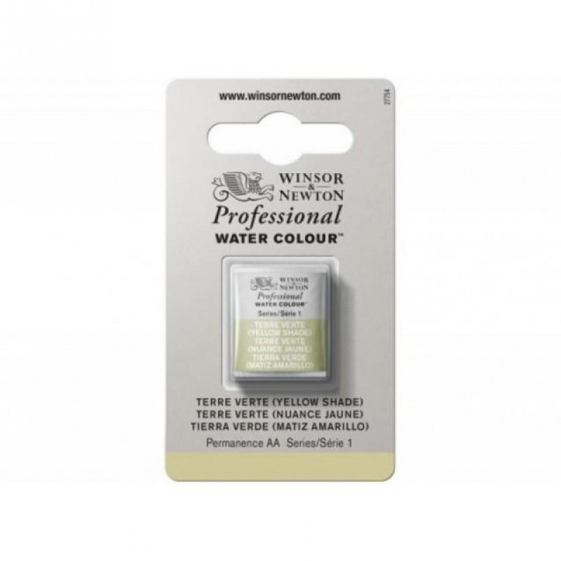 Winsor Newton Half Pan Ακουαρέλας Professional 638 Terre Verte (Yellow Shade) Series 1 Winsor Newton Half Pan Ακουαρέλας Professional 638 Terre Verte (Yellow Shade) Series 1
